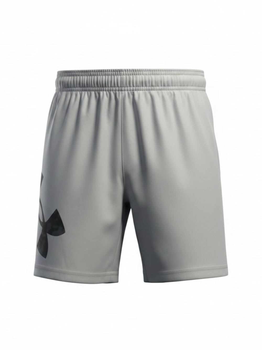 Under Armour Kid's Light Gray Training Shorts with Logo